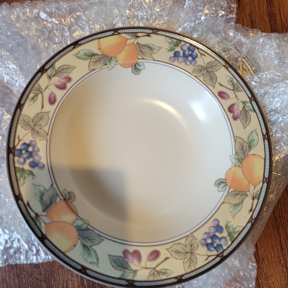 Floral Cream Dinner Plate